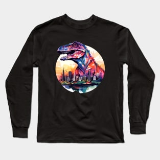 Dinosaur Animal World Wild Beast Predator Creature Long Sleeve T-Shirt